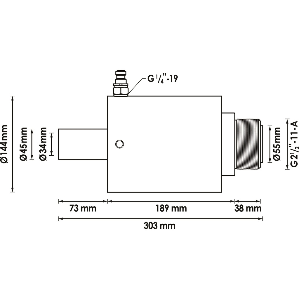 Compressive hydraulic cylinder ∙ 70 tonn (2)