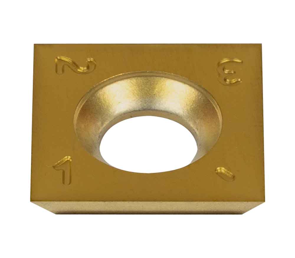 9 Carbide square tip 15x15mm Ti-coated ( (2)