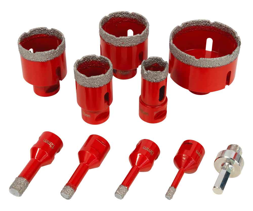 VACUUM BRAZED DIAMOND DRILL SET (DTBKS6- (2)