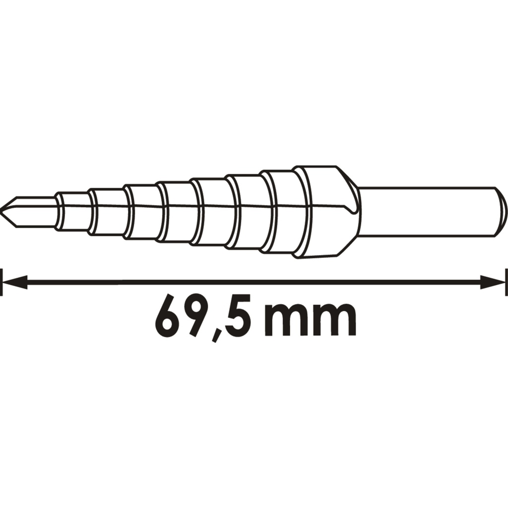 HSS step drill V2394, VIGOR (2)