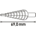 HSS step drill V2396, VIGOR (2)