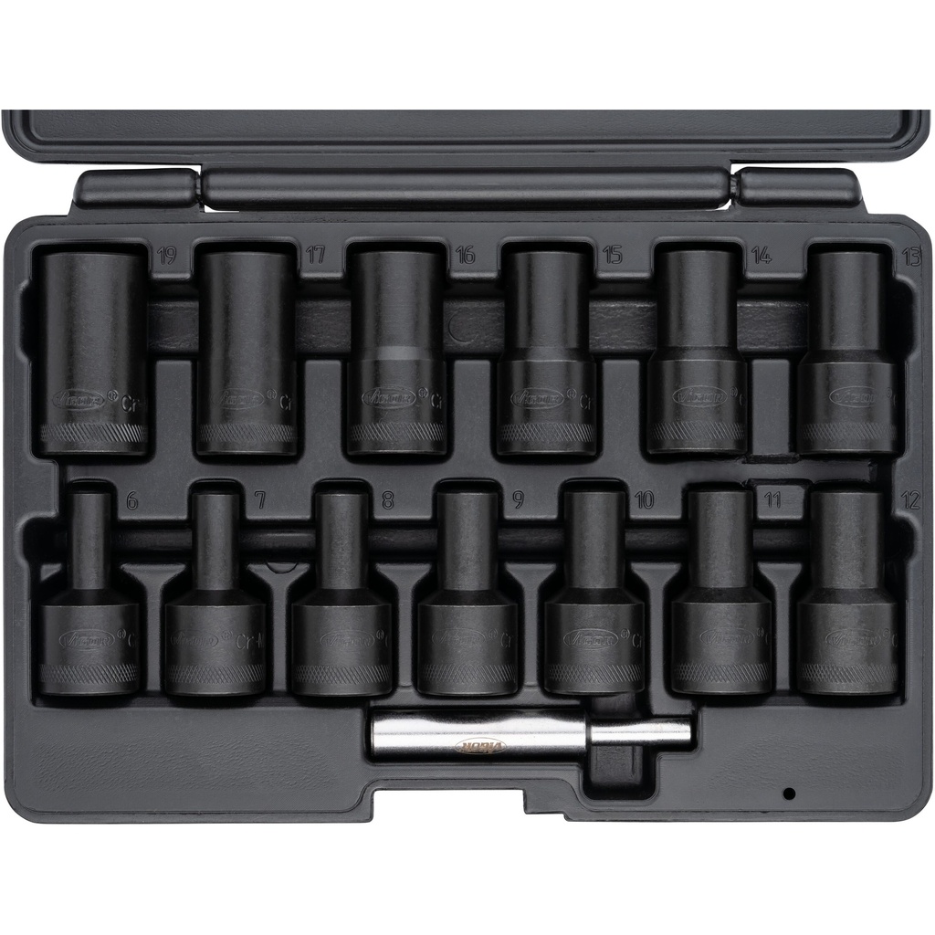Extractor socket set with spiral profile (4)