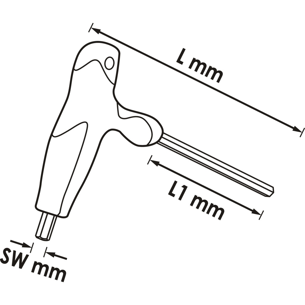 Screwdriver ∙ T-handle V2498, VIGOR (2)