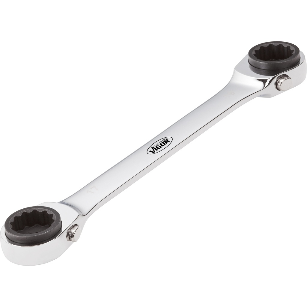 Double ratcheting box-end wrench V2705,  (4)