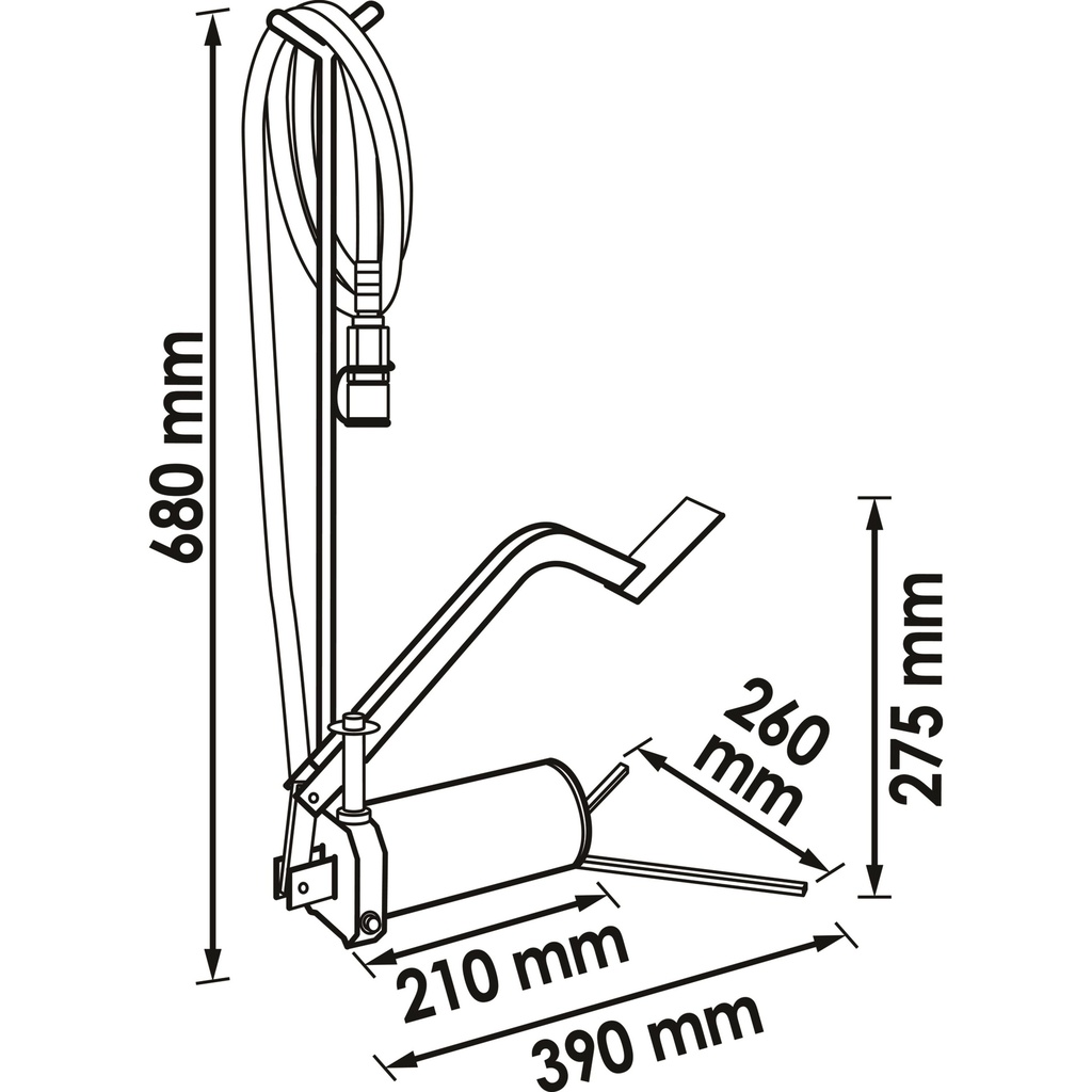 Hydraulic foot pump V2847, VIGOR (2)