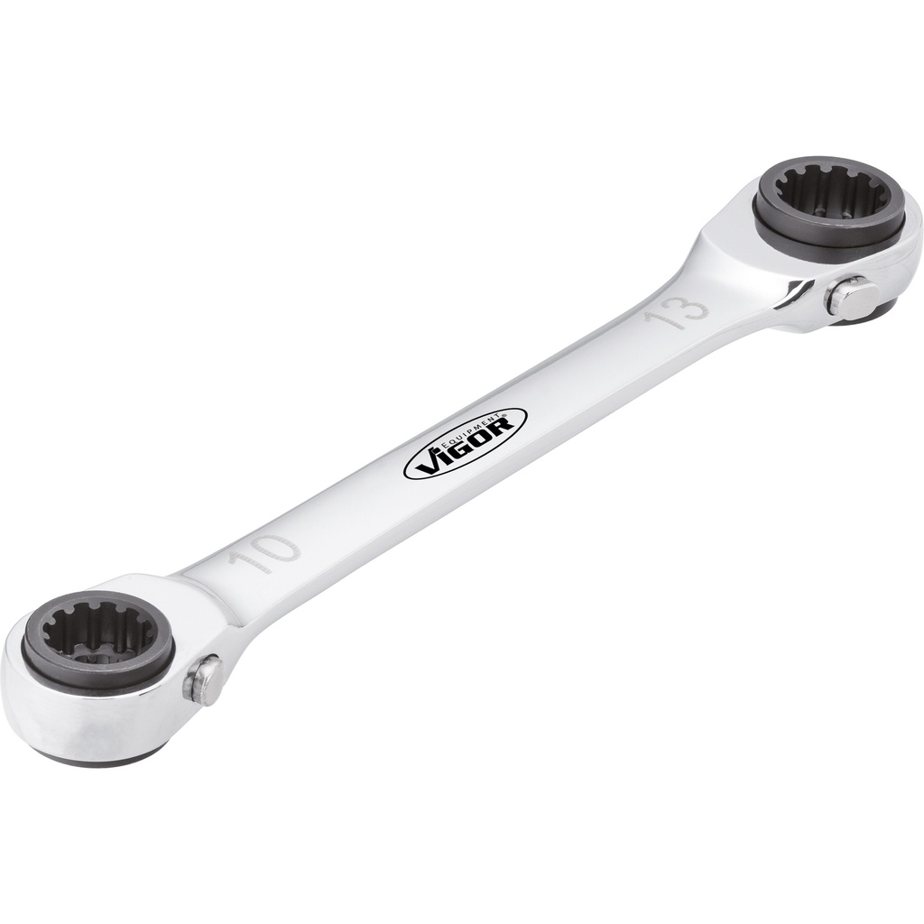 Double ratcheting box-end wrench V3607,  (4)