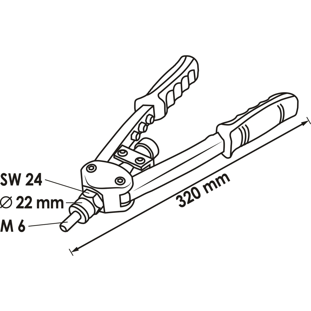 Hand riveting tool ∙ for blind rivets an (2)