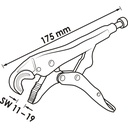 Grip pliers with curved jaws V3738, VIGO (2)