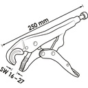 Grip pliers with curved jaws V3739, VIGO (2)