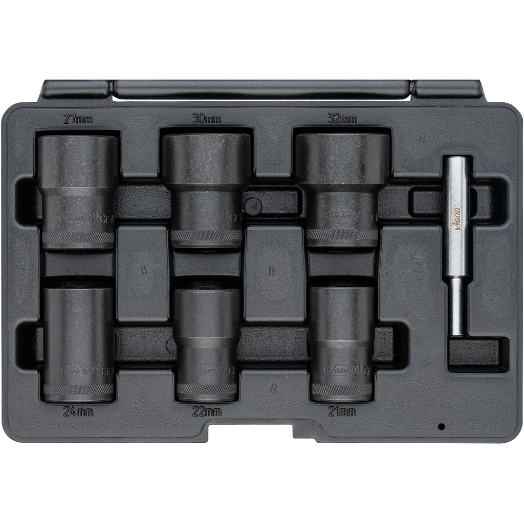 Extractor socket set with spiral profile (2)