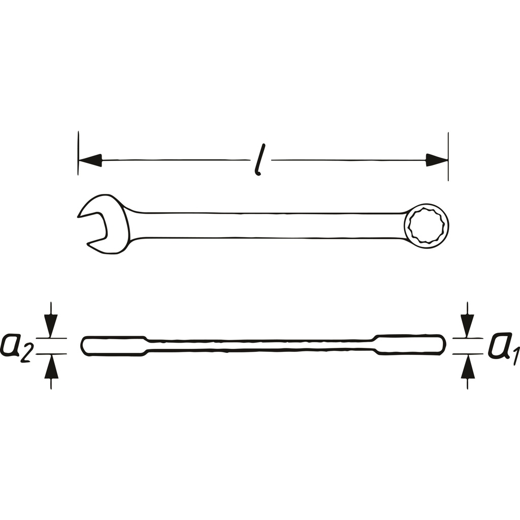 Ratcheting combination wrench ∙ long V49 (2)