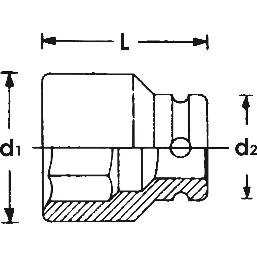 Impact wrench socket V5025, VIGOR (2)