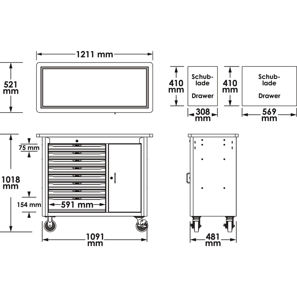 Work bench ∙ Series L V5154, VIGOR (2)