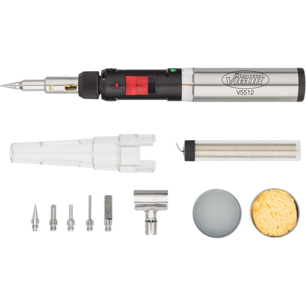 Gas soldering iron set V5512, VIGOR (2)
