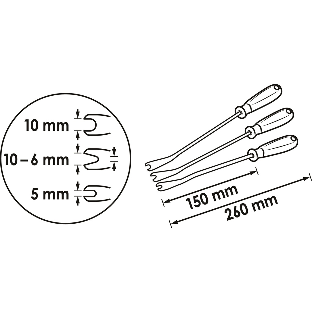 Clip loosening set V5885, VIGOR (2)