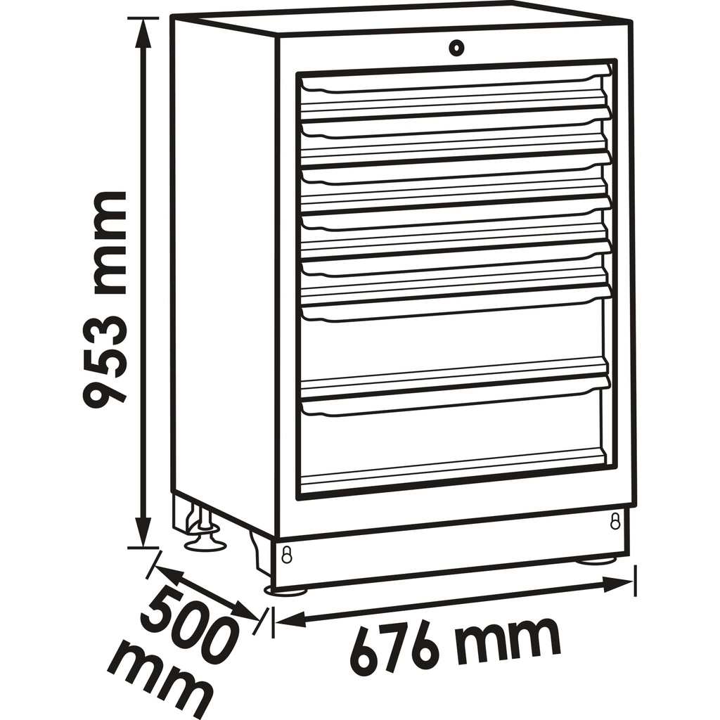 Drawer lower cabinet ∙ 7 drawers V6000-0 (2)