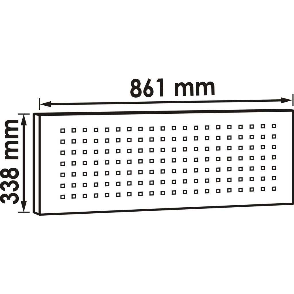 Set of perforated tool panel plates V600 (2)