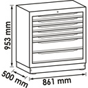 Drawer lower cabinet ∙ 7 drawers V6000-0 (2)