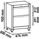 Drawer lower cabinet ∙ 2 drawers V6000-0 (2)