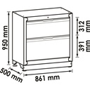 Drawer lower cabinet ∙ 2 drawers V6000-0 (2)