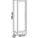 Cabinet with single-hinged door ∙ high V (2)