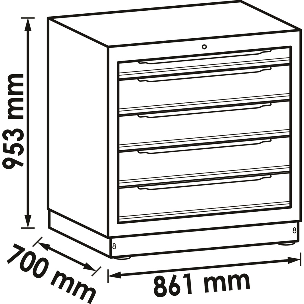 Drawer lower cabinet ∙ extra deep ∙ 5 dr (2)