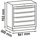Drawer lower cabinet ∙ 5 drawers V6000-0 (2)