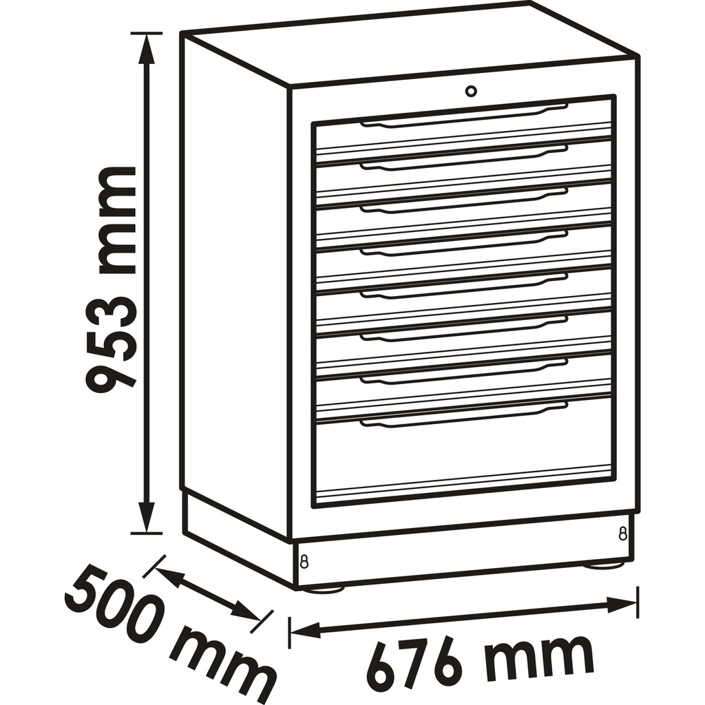 Drawer lower cabinet ∙ 8 drawers V6000-0 (2)