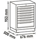 Drawer lower cabinet ∙ 8 drawers V6000-0 (2)