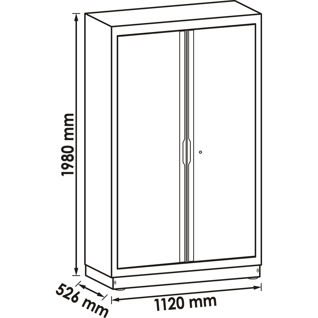 Cabinet with double-hinged door ∙ high V (2)