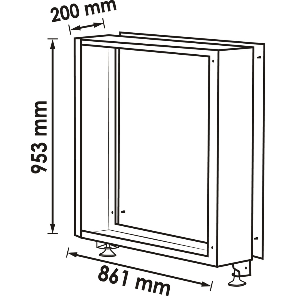 Lower cabinet extension frame V6000-042X (2)