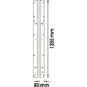 Perforated tool panel bracket ∙ short V6 (2)