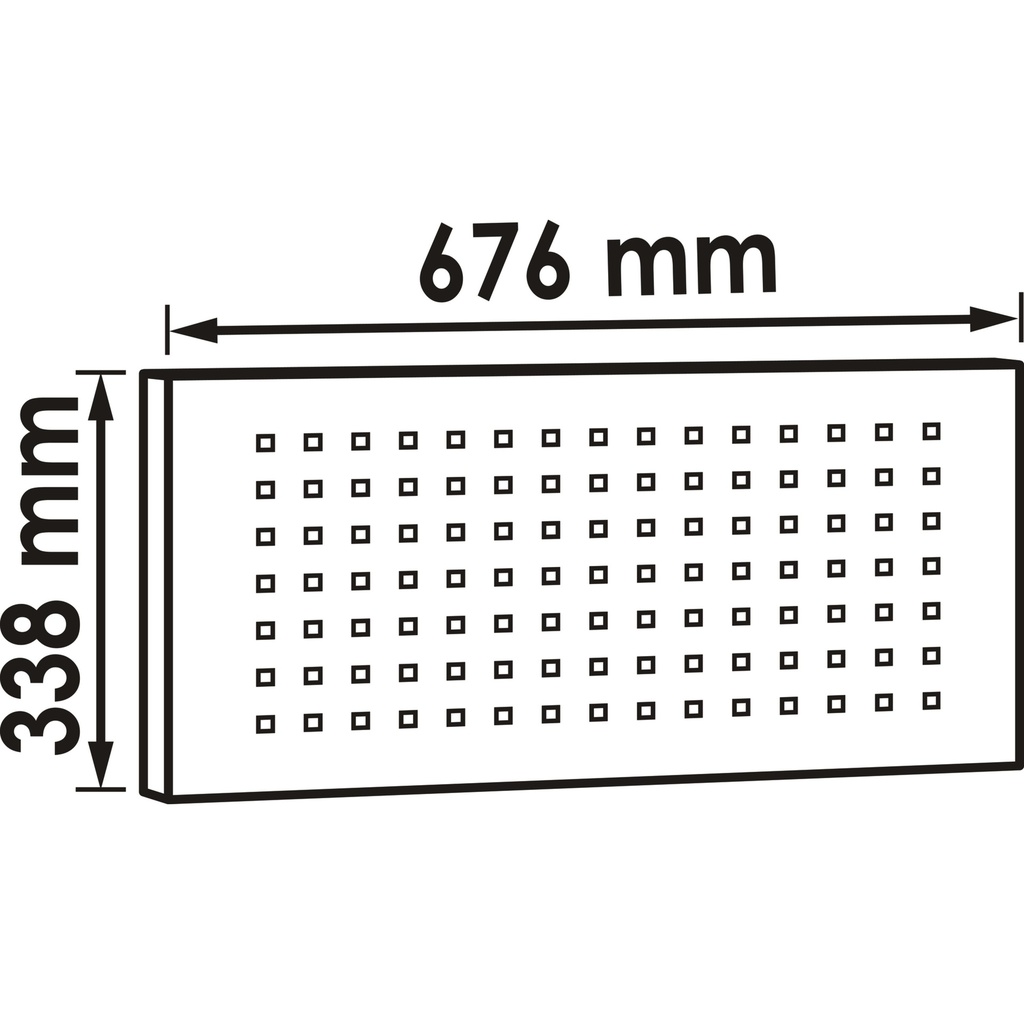 Set of perforated tool panel plates V600 (2)