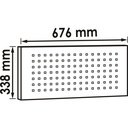 Set of perforated tool panel plates V600 (2)