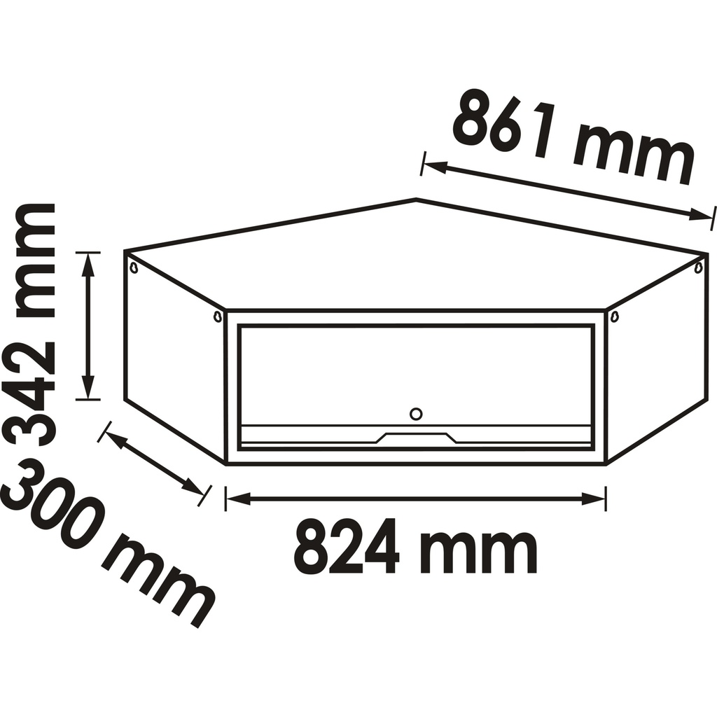 Corner wall cabinet V6000-058, VIGOR (2)