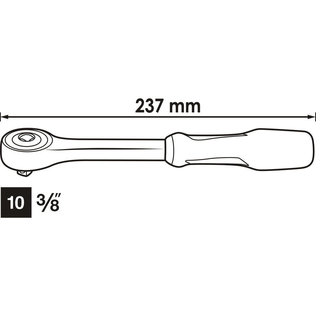 360° rotary handle reversible ratchet V6 (2)