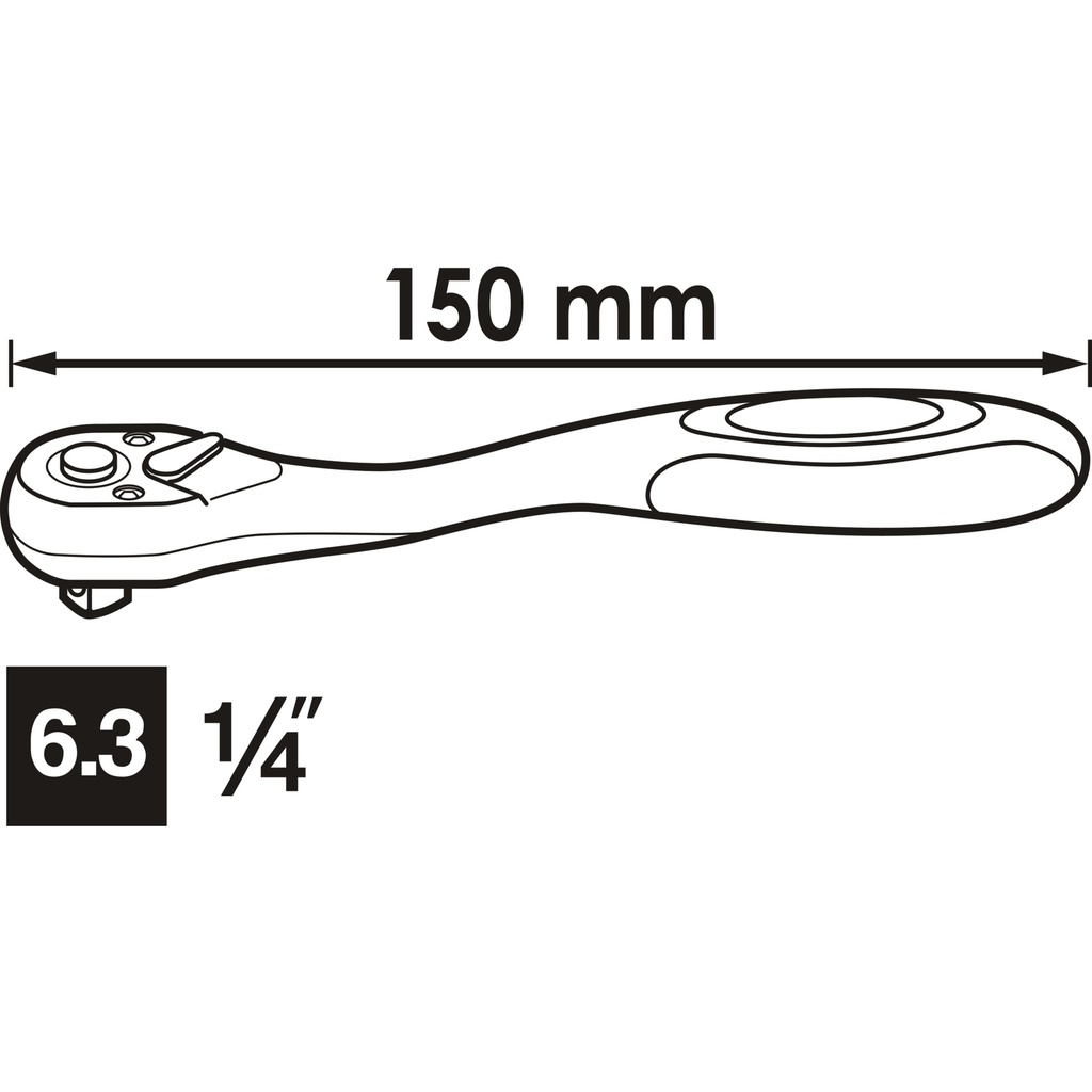 Fine-tooth reversible ratchet V6014, VIG (2)