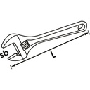 Adjustable wrench V6049, VIGOR (2)