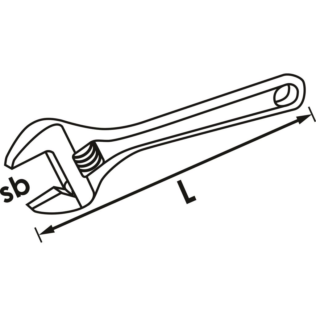 Adjustable wrench V6048, VIGOR (2)