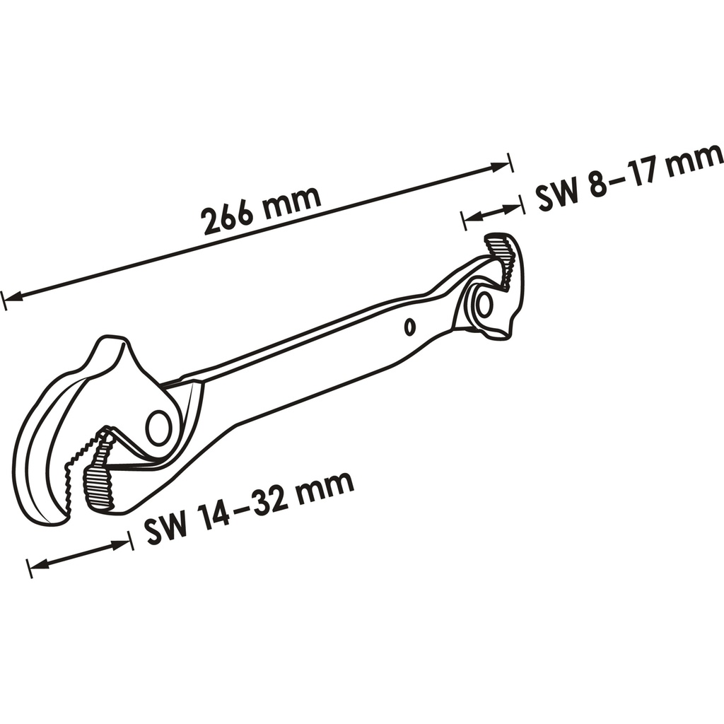 One-hand multifunctional wrench V6050, V (2)