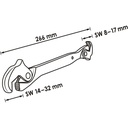 One-hand multifunctional wrench V6050, V (2)