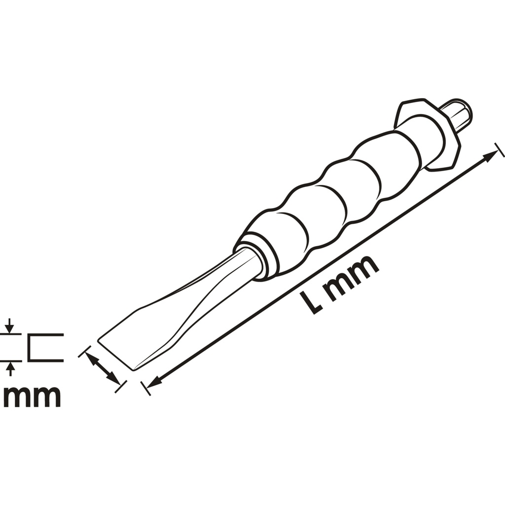Flat chisel V6220-10, VIGOR (2)