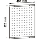 Perforated tool panel plate ∙ for tool t (2)