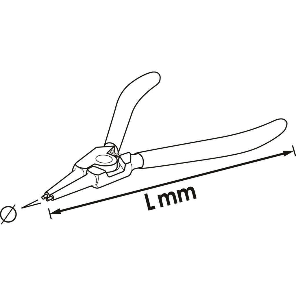 Circlip pliers V6510A-40, VIGOR (2)