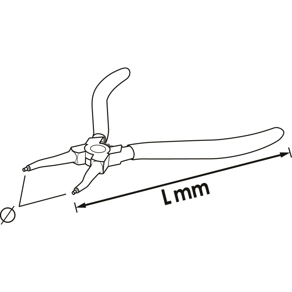 Circlip pliers V6510C-12, VIGOR (2)