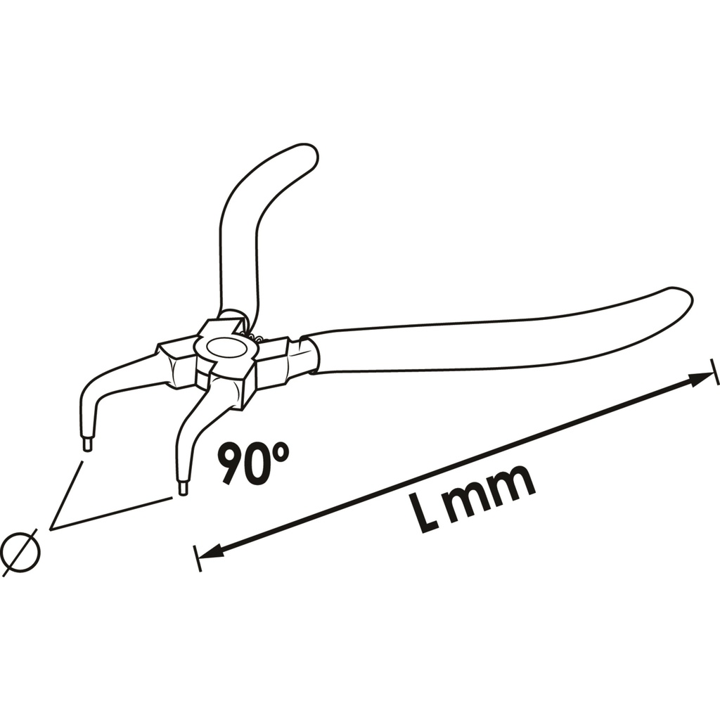 Circlip pliers V6510D-19, VIGOR (2)