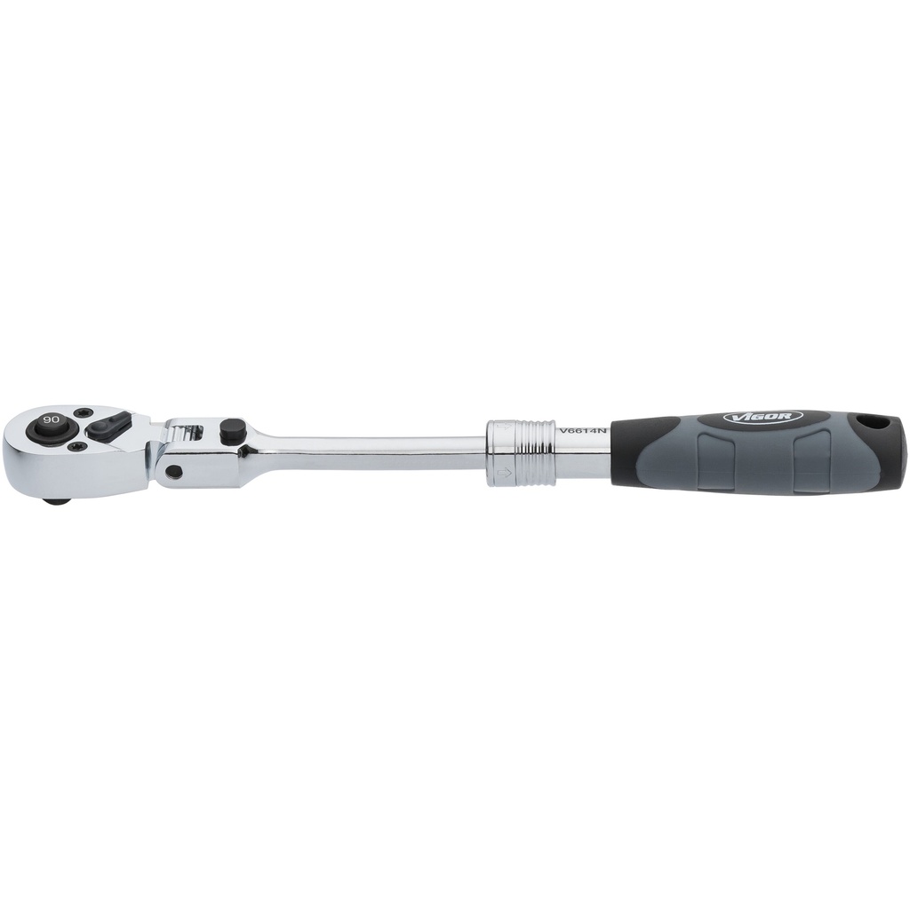Telescopic reversible ratchet with hinge (2)