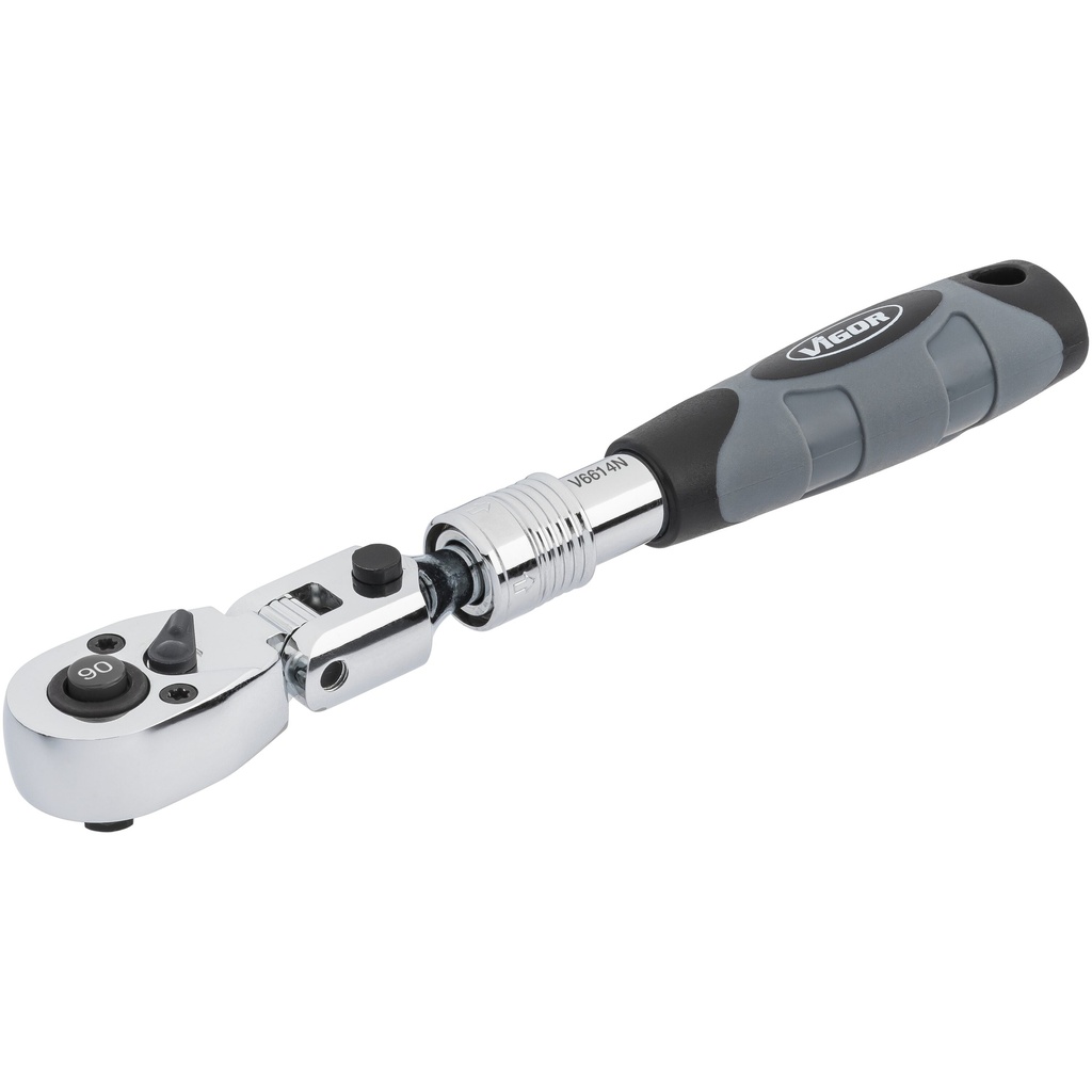 Telescopic reversible ratchet with hinge (3)