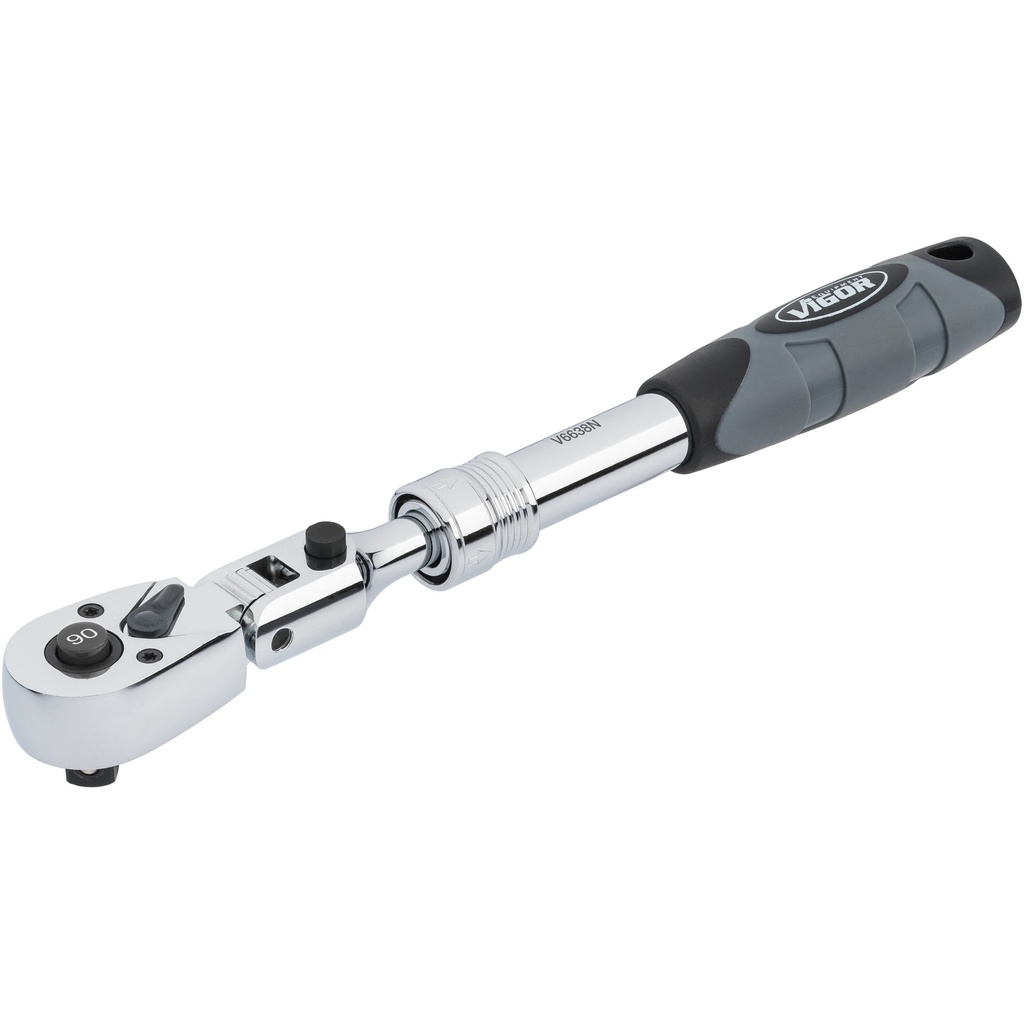 Telescopic reversible ratchet with hinge (4)