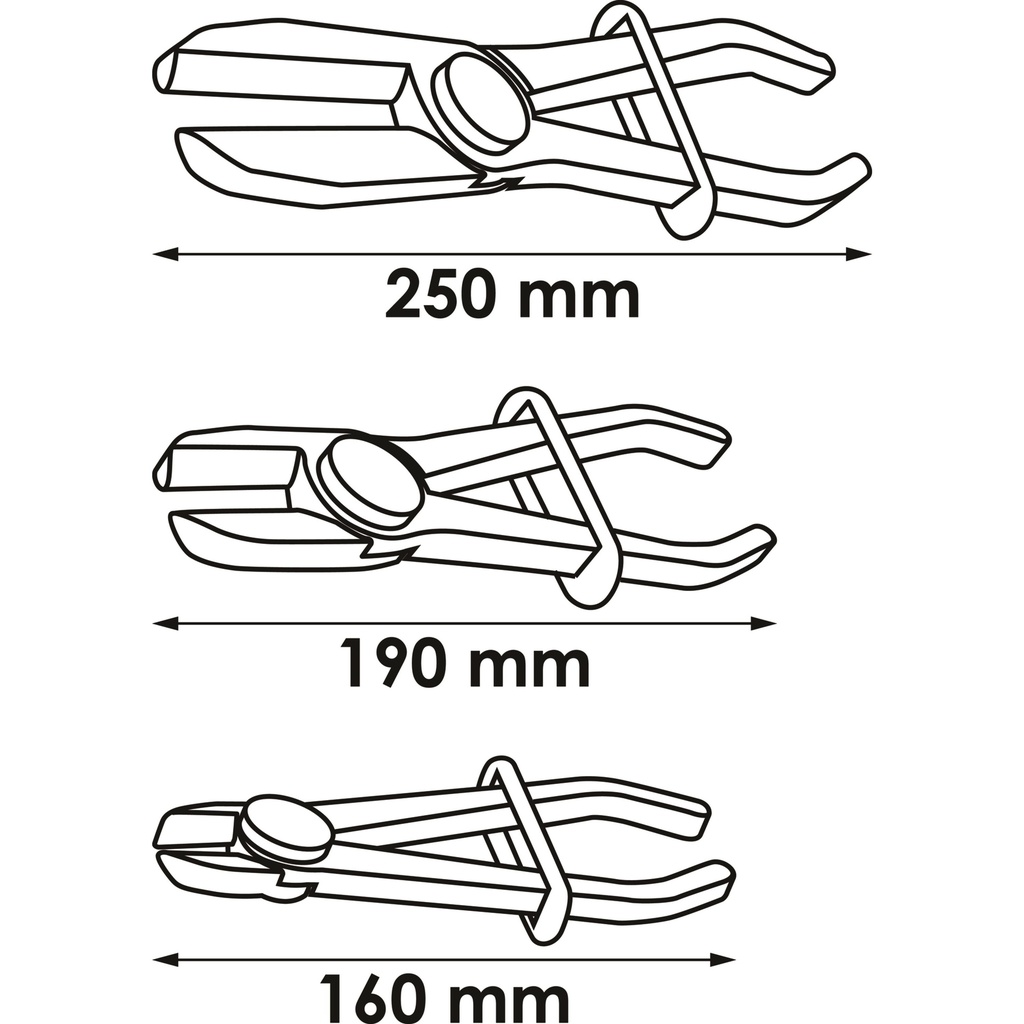 Flexible hose clamp set V6799, VIGOR (2)